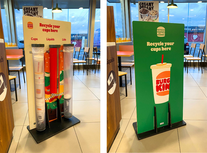 Burger King cup recycling